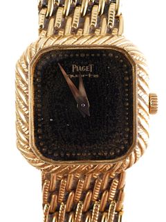 Vintage Piaget 18K & Onyx Ladies Watch