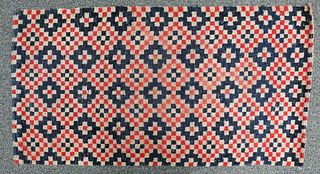 Antique Tibetan Gorkah Checkerboard Rug