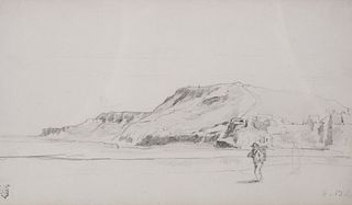 EUGENE BOUDIN, Landscape Drawing