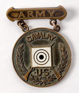 Pattern 1903 Cavalry Named Army Marksman Prize Medal in Bronze