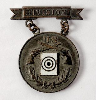 1907 Pattern Named Division Revolver Marksman Prize Medal in Bronze