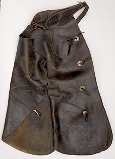 Western Leather Bat-Wing Chaps 