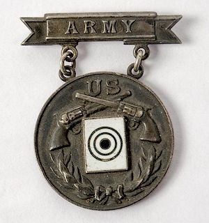 Pattern 1907 Cased Named Silver Army Revolver Marksmanship Prize Medal