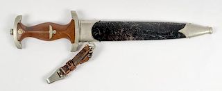 German WWII NSKK Dagger with Hanger 
