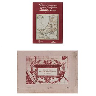 Antochiw, Michel. Historia Cartográfica de la Península de Yucatán. b) Atlas Mapas Antiguos de la Península. de Yucatán. Piezas: 2.