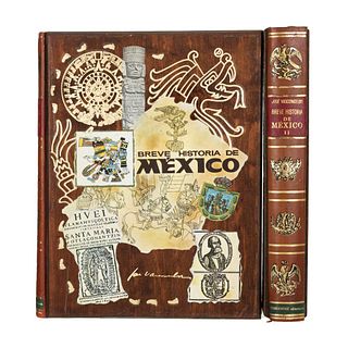 Breve Historia de México. Vasconcelos, José. México: Fernández Editores, 1967. 298 + 335 p. Edición contemporánea. Piezas: 2