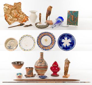 Multi-Cultural Decorative Object Assortment