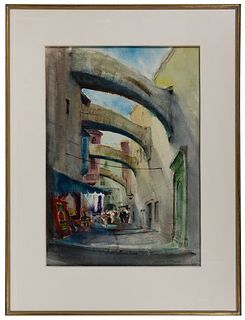 Gerhard C. F. Miller (American, 1903-2003) Watercolor