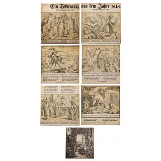 (After) Alfred Rethel (German, 1816-1859) Woodblock Print Assortment