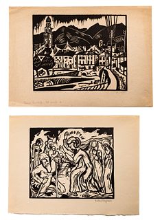 German Expressionist Woodcut Prints
