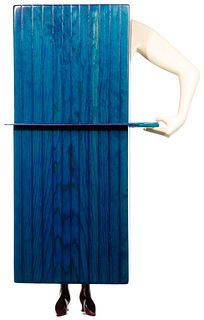 Joan Carson 'Sawn in Two' Wood Wall Sculpture and Cabinet