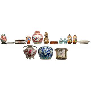Asian Porcelain and Ceramic Object Assortment