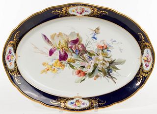 Meissen Hand-Painted Porcelain Platter