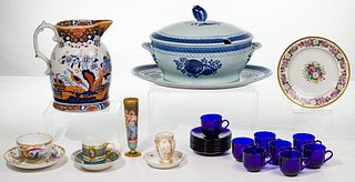 Ironstone, Porcelain and Glass Assortment