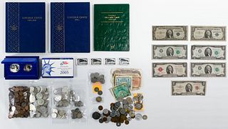 US and World Coin and Currency Assortment