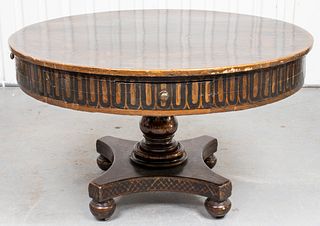 Regency Style Paint Decorated Center Table