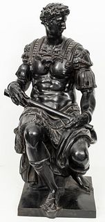 Grand Tour "Giuliano de Medici" Bronze Sculpture