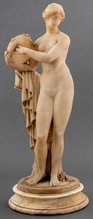 Classical Style Carved Alabaster Statue