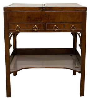 George III Style Mahogany Dressing Table