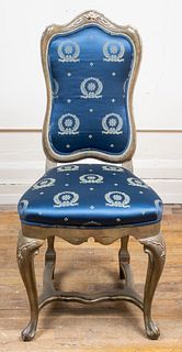 Italian Rococo Style Upholstered Side Chair