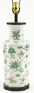 Chinese Porcelain Floral Table Lamp
