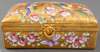 Le Tallec Hand-Painted Porcelain Jewelry Box