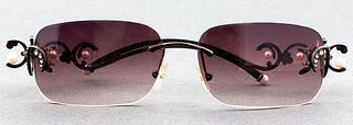 Judith Leiber Crystal Embellished Sunglasses
