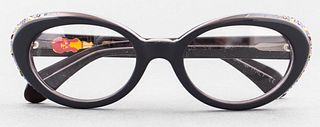 Patty Paillette Crystal Embellished Eyeglasses
