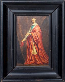 Continental "Portrait of Cardinal de Richelieu" Oil