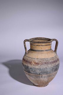 A Cypriot Bichrome Ware Amphora
Height 14 inches.