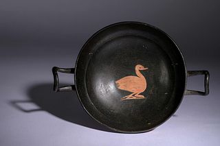 A Greek Xenon-Ware Stemless Kylix
Diameter 10 inches.