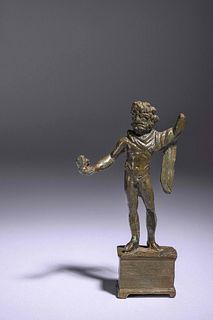 A Roman Bronze Zeus
Height 2 1/2 inches. 