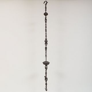 Bronze Indian Hanging Chain with Elephants and Felines