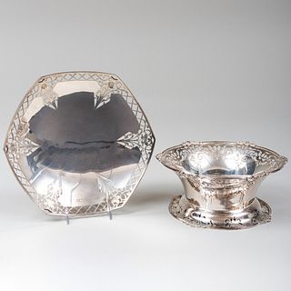 George V and George VI Pierced Silver Dishes