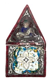 * A Stained Glass Plaque Height 7 x width 4 inches.