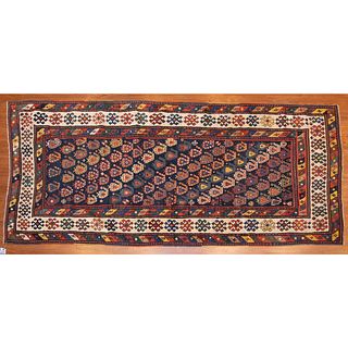Antique Kazak Rug, Persia, 3.7 x 8