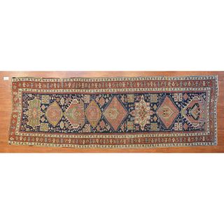 Antique Shirvan Runner, Persia, 3.10 x 11.1
