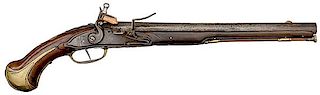18th Century Pre-Regulation French Single-Shot Flintlock Pistol 