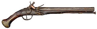 Late 17th - Early 18th Century Single-Shot Flintlock Pistol 