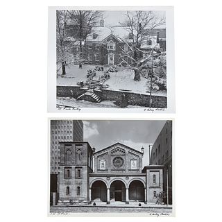 A. Aubrey Bodine. "St. Paul's," two photographs