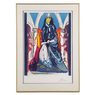 Salvador Dali. "Lady Blue-The High Priestess"