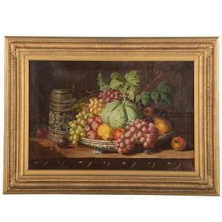 Charles Thomas Bale. Still Life with Grapes, oil