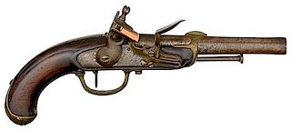 Model 1779 1st Type Marine Single-Shot Flintlock Pistol 