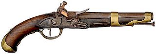 Model 1763/66 Commandes de 1769 Single-Shot Flintlock Pistol, St. Etienne 