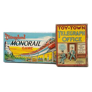 Parker Brothers Toy-Town Telegraph Office, Disneyland Monorail Game