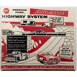 Gilbert AF 19085 Auto Rama Highway System w/xtra vehicles