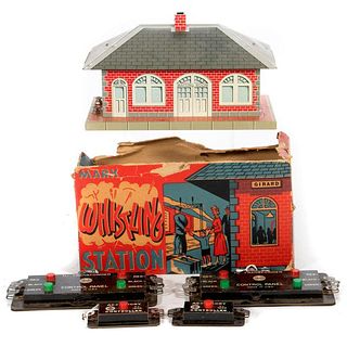 O Gauge Marx Whistling Station and switch and accessory controllers