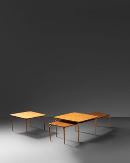 Bruno Mathsson
(Swedish, 1907-1988)
Three Occasional Tables, c. 1965