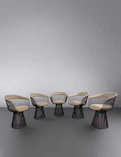 Warren Platner
(American, 1919-2006)
Set of Five Dining Chairs, c. 1966
