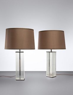 After Jean Michel Frank
American, Mid 20th Century
Pair of Table Lamps
